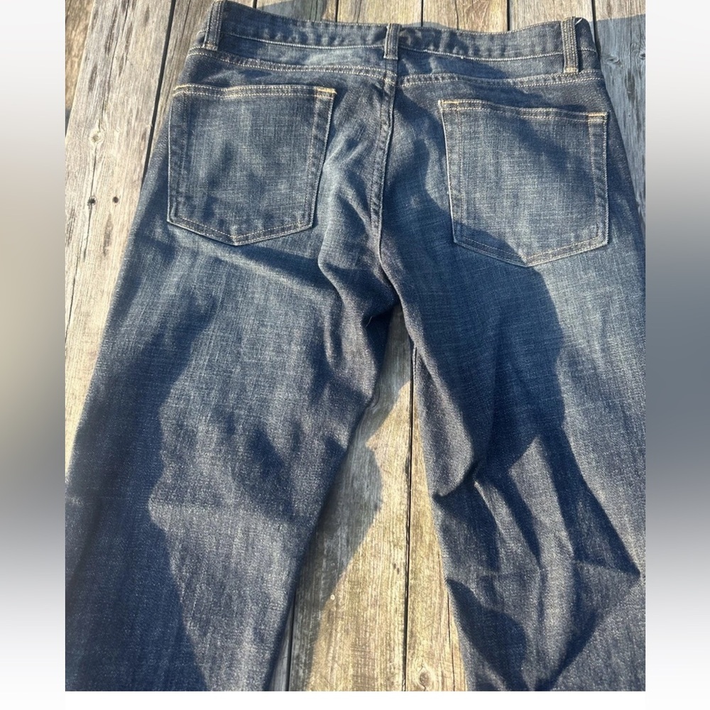 J. Crew Bootcut Jean Dark Indigo High-Rise Stretch Size 30R - Picture 9 of 10